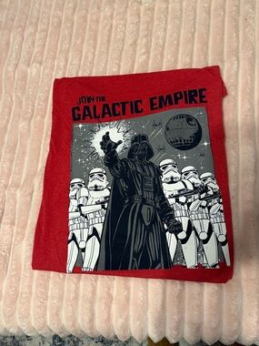 Disney Red Star Wars 'Join the Galactic Empire' Short Sleeve Tee